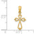 14K Yellow Gold Diamond Accented Cross- 3/4"