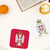 Serbian Crest Leather Coasters- Set of 6