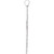 14KT White Gold St. Olga Style Cross- Antiqued- Medium