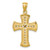 14KT Lattice Design Cross- 1"