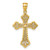 14KT Diamond Cut Filigree Textured Cross- 1"