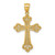 14KT Diamond Cut Filigree Textured Cross- 1"