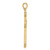 14KT Gold & Genuine 1/4CT Diamond Cross- 1 1/4"