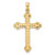 14KT Gold & Genuine 1/4CT Diamond Cross- 1 1/4"