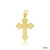 10KT Gold Russian Style Cross- 1 1/4"