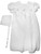 Girls’ White All-Over Lace Christening Gown with Bonnet