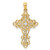 14KT Gold Plated CZ Fancy Cross Pendant