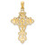 14KT Gold Plated CZ Fancy Cross Pendant