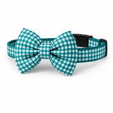 Jade Check Bowtie Collar 