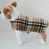 Dog Coat-Camel Plaid