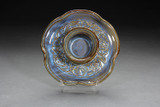Robert Fishman Pottery Mini Cheese and Cracker Dish-Kingston Blue