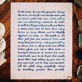 Be The Ocean-Script 8x10