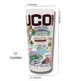 UCONN Drinking Glass