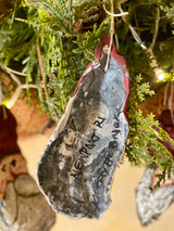 Santa Oyster Shell Ornament