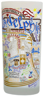 Philadelphia Drinking Glass