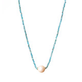 Freshwater Pearl Necklace-Apatite