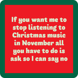 Christmas Music Coaster