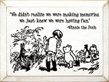 We Didn't Realize We Were Making Memories…