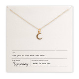 Love You To the Moon Necklace