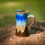 Straight Mug-Amber Blue Straight Mug-Amber Blue