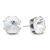 Clear Cushion Earring