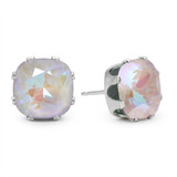 Arctic Grey Cushion Earring