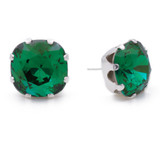 Emerald Cushion Earring
