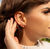 Cushion Earring-Copper Glow