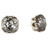Black Patina Mega Cushion Earring