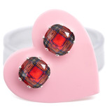 Mini Cushion Earring-Plaid You're Here