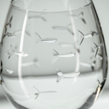 School of Fish Balloon Wine Glass