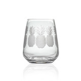 Fresh Pineapple Stemless Wine Glass