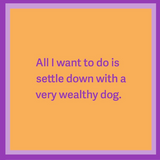 Wealthy Dog Napkin
