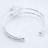 Ocean Bracelet Bangle-Silver Tide