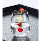 Heart Icon Stemless Wine Glass