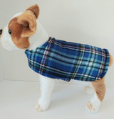 Dog Coat-Blue Plaid