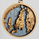 Aquidneck Island 3D Ornament