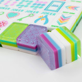 The Confetti Series Mahjong Tile Set-Lemon-Lime