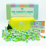 The Confetti Series Mahjong Tile Set-Lemon-Lime