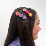 Candy Hearts Hair Claw Clip Set