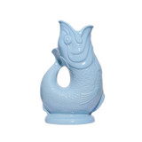 Pale Blue Gluggle Jug-Large-Gurgling Fish Pitcher