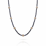Flower Necklace-Sapphire