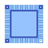 Mahjong Mat- Prism Blue