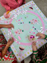 Mahjong Mat- Girly Bar Cart