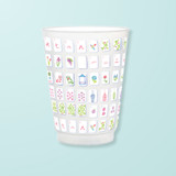 Mahjong Tiles Frosted Cups
