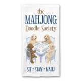 Mahjong Doodle Society Kitchen Towel