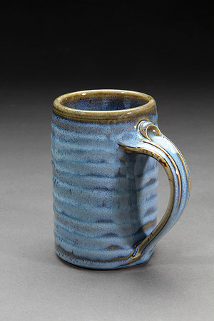 Robert Fishman Pottery Beer Stein-Kingston Blue
