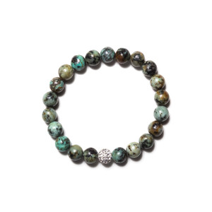 Fireball Bracelet-African Turquoise Fireball Bracelet-African Turquoise