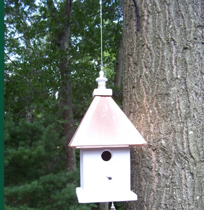 The Concord Hanging birdhouse-Bright Copper roof The Concord Hanging birdhouse-Bright Copper roof