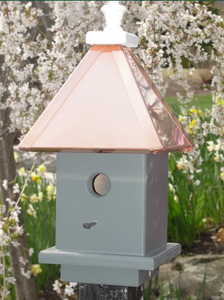 The Concord birdhouse-Bright Copper Roof The Concord birdhouse-Bright Copper Roof